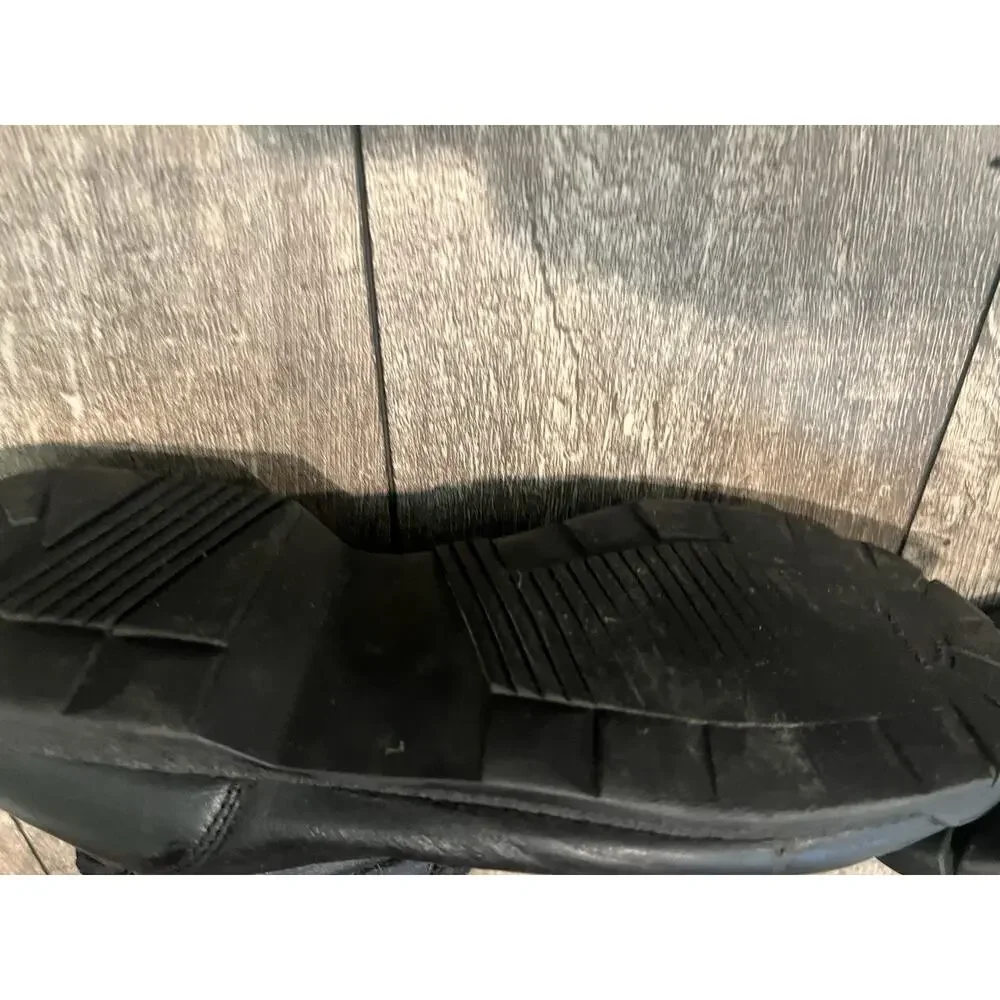Vintage BMW Motorrad Leather Motorcycle Boots Made Italy Black EU 44 Biker Sz 11